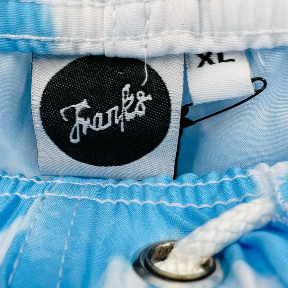 FRANKS AUSTRALIA BLUE TIE DYE ATHLETIC SHORTS - Picture 6 of 6